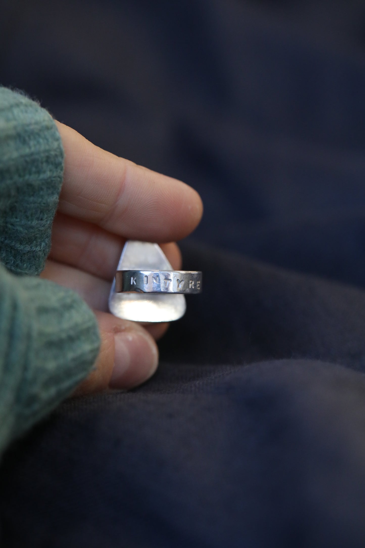 KINTYRE silver ring - Size O