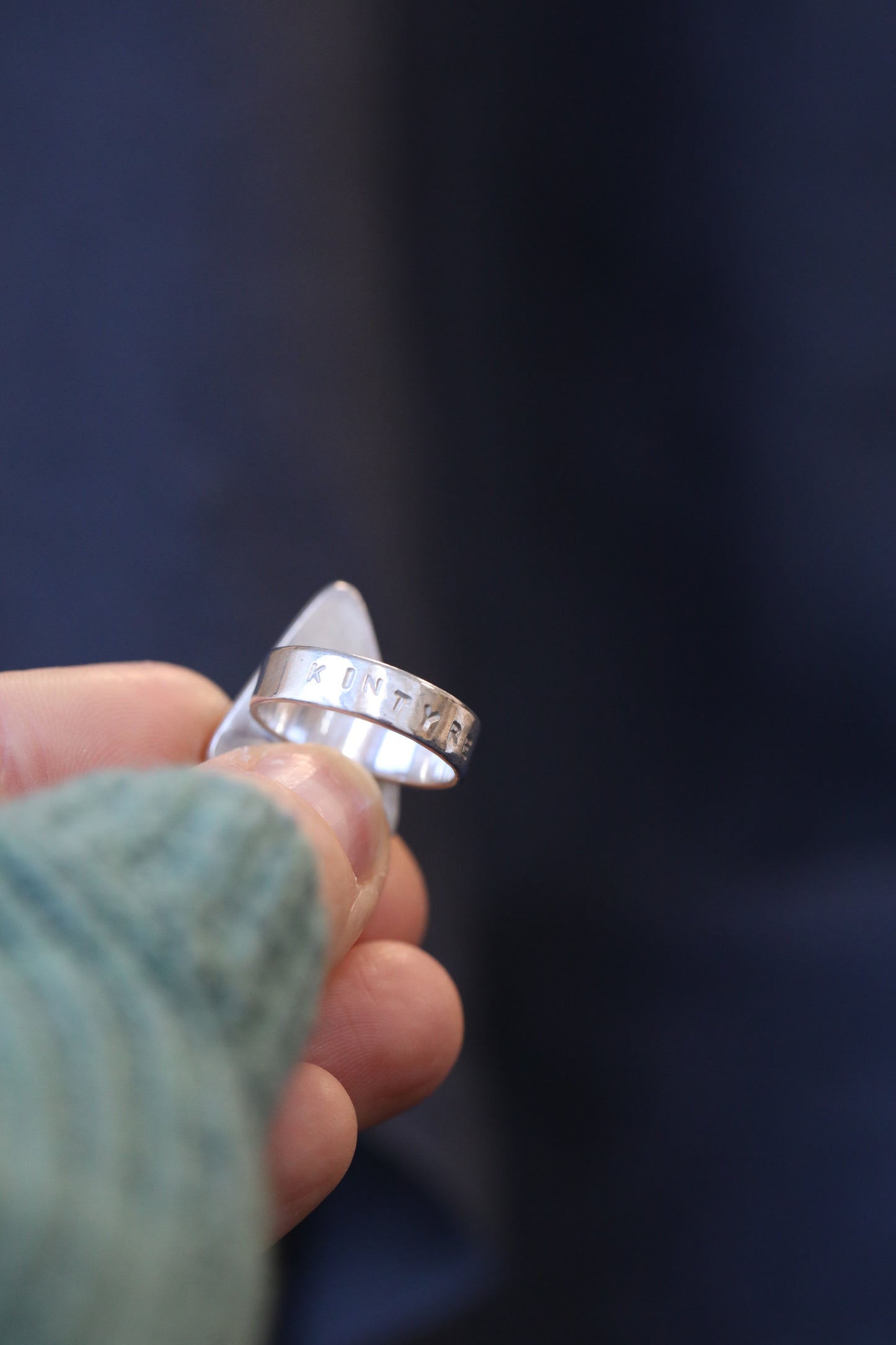 KINTYRE silver ring - Size O